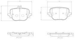 BREMBO fékbetét készlet P50 169