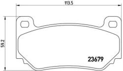 BREMBO fékbetét készlet, tárcsafék P52 018