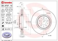 BREMBO Féktárcsa szellőző Ø320mm 09. A757.11