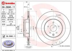 BREMBO féktárcsa 09. D690.11