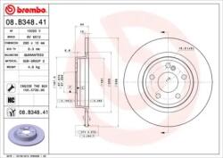 BREMBO Féktárcsa tömör Ø295mm 08. B348.41