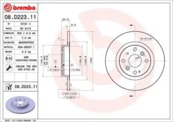BREMBO Féktárcsa tömör Ø255mm 08. D223.11