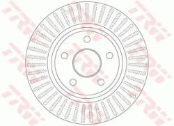 TRW szellőző féktárcsa Ø328mm DF6251