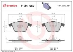 BREMBO fékbetét készlet, tárcsafék P24 057
