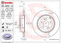 BREMBO Féktárcsa szellőző Ø330mm 09. A555.11
