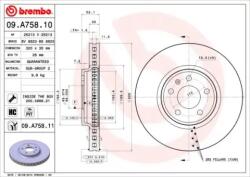 BREMBO Féktárcsa szellőző Ø320mm 09. A758.11