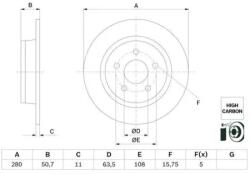 Bosch féktárcsa 0 986 479 G71