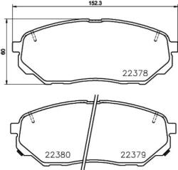 BREMBO fékbetét készlet, tárcsafék P30 086