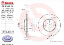 BREMBO Féktárcsa szellőző Ø260mm 09. C543.11