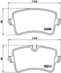 BREMBO fékbetét készlet P85 118X