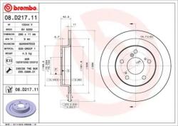 BREMBO féktárcsa 08. D217.11