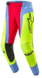 Alpinestars nadrág TECHSTAR OCURI, ALPINESTARS (világoskék/fluo sárga/piros, 36-os méret)