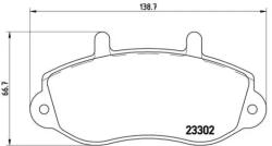 BREMBO fékbetét készlet, tárcsafék P68 025