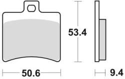 BRAKING fékbetétek, BRAKING (fémtartalmú keverék SM1) 2 db-os csomagolásban