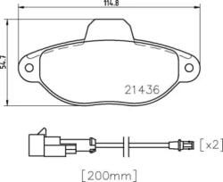 BREMBO fékbetét készlet P24 147