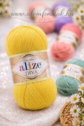 alize Diva 110 - sárga (akril fonal) (feh06)