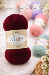 alize Diva 57 - bordó (akril fonal) (feh13)