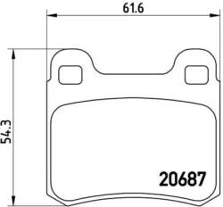 BREMBO fékbetét készlet P50 007