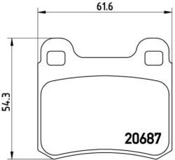 BREMBO fékbetét készlet P50 013