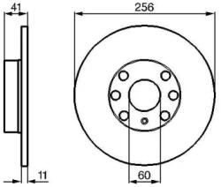 Bosch tömör féktárcsa Ø256mm 0 986 478 880