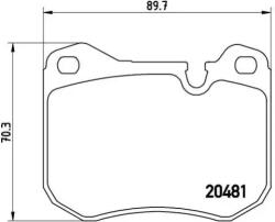 BREMBO fékbetét készlet P65 002