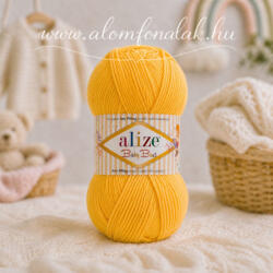 alize Baby Best 216 - sötét sárga (10% bambusz, gyermek fonal) (best16)
