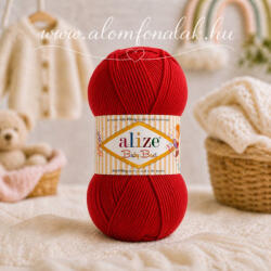 alize Baby Best 106 - kárminvörös (10% bambusz, gyermek fonal) (best20)