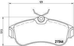 BREMBO fékbetét készlet, tárcsafék P56 022