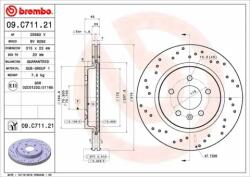 BREMBO féktárcsa 09. C711.21