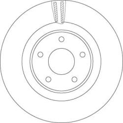TRW Féktárcsa szellőző Ø320mm DF6496S