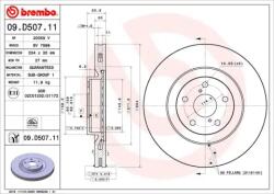 BREMBO Brake Disc - Lacqued 09. D507.11