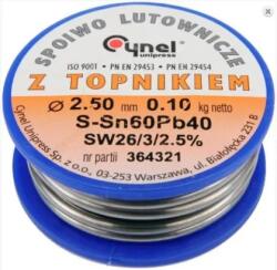 VOREL - Forrasztó ón Sn60Pb40 ø2.5mm, 100g