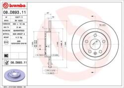 BREMBO féktárcsa 08. D893.11