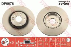 TRW Féktárcsa szellőző Ø320mm DF6676S