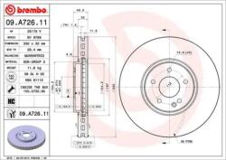 BREMBO Féktárcsa szellőző Ø330mm 09. A726.11