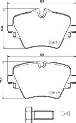 BREMBO fékbetét készlet, tárcsafék P06 093