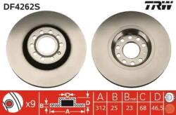 TRW Féktárcsa szellőző Ø312mm DF4262S