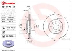 BREMBO Féktárcsa szellőző Ø256mm 09. C173.11