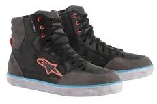 Alpinestars J-6 WATERPROOF, ALPINESTARS cipők (fekete/antracit/világoskék, 42-es méret)