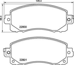 BREMBO fékbetét készlet, tárcsafék P78 028