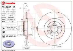 BREMBO Féktárcsa szellőző Ø345mm 09. A815.11