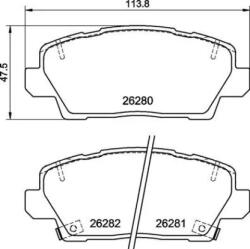 BREMBO fékbetét készlet P30 125