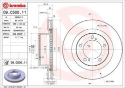 BREMBO Féktárcsa szellőző Ø355mm 09. C500.11