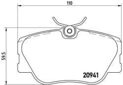 BREMBO fékbetét készlet P50 008