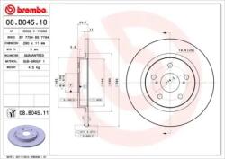 BREMBO Féktárcsa tömör Ø290mm 08. B045.11