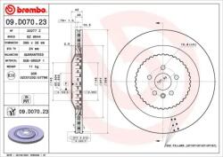 BREMBO féktárcsa 09. D070.23