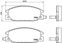BREMBO fékbetét készlet, tárcsafék P59 015