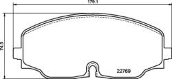 BREMBO fékbetét készlet, tárcsafék P85 176