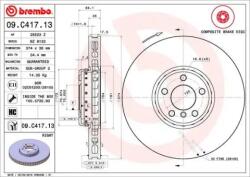 BREMBO Féktárcsa Féktárcsa kétrészes Ø374mm 09. C417.13