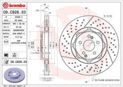 BREMBO féktárcsa 09. C826.33
